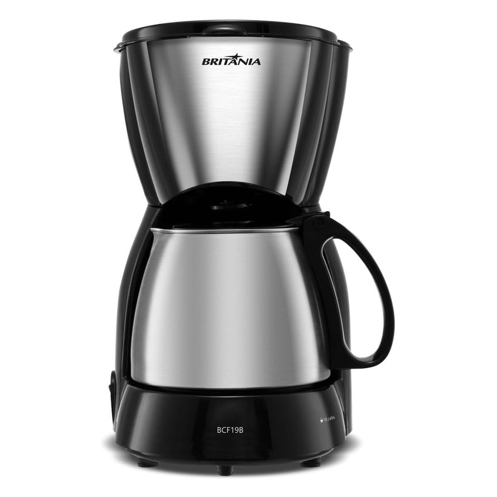 Cafeteira Britânia BCF19B Jarra Inox Limpa Fácil - 550W 220V