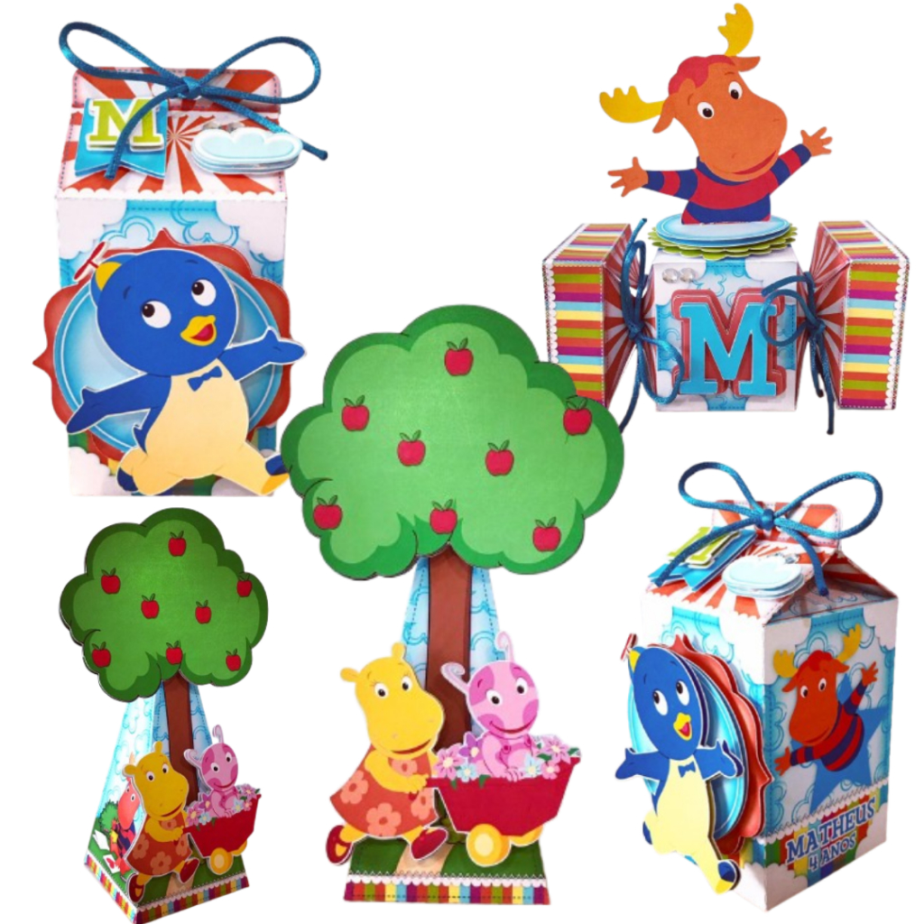 Kit Festa Caixas Personalizadas Os Backyardigans 3D | Shopee Brasil