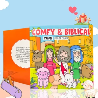 Livro de Colorir Comfy Goods Historias Bíblicas Jesus Folhas 180G + Acetato Brinde em Oferta na Shopee