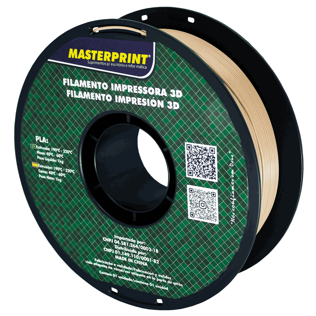 Filamento PETG / PLA MasterPrint Premium 1Kg Impressora 3D Várias Cores ...