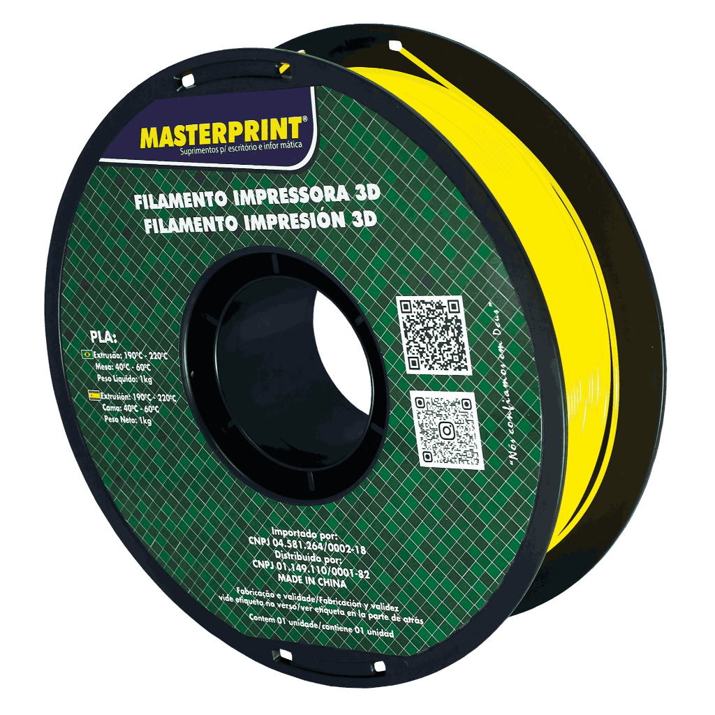 Filamento PETG / PLA MasterPrint Premium 1Kg Impressora 3D Várias Cores ...
