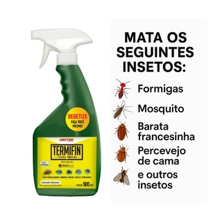 Mata percevejos de cama e colchão | Termifin spray 500ml