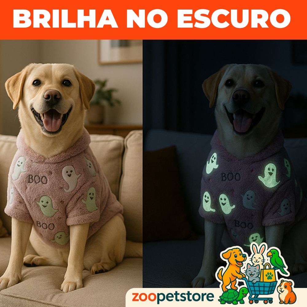 Roupinhas Soft Fleece Brilha no Escuro Inverno Para Cachorro DIVERSAS ESTAMPAS