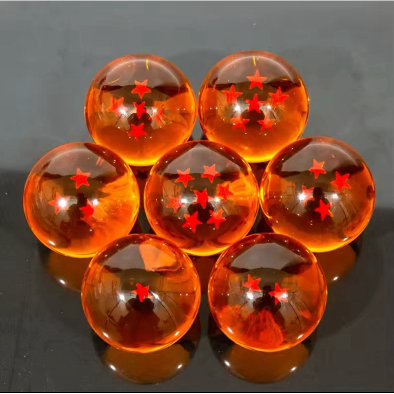 Esferas Do Dragão Brilhantes Realistas De 5.8Cm E 3.5Cm Dragon Ball Z Coleção
