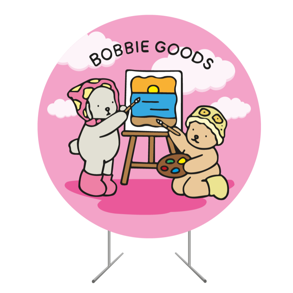 Painel Redondo de Festa Desenho Bobbie Goods | Shopee Brasil