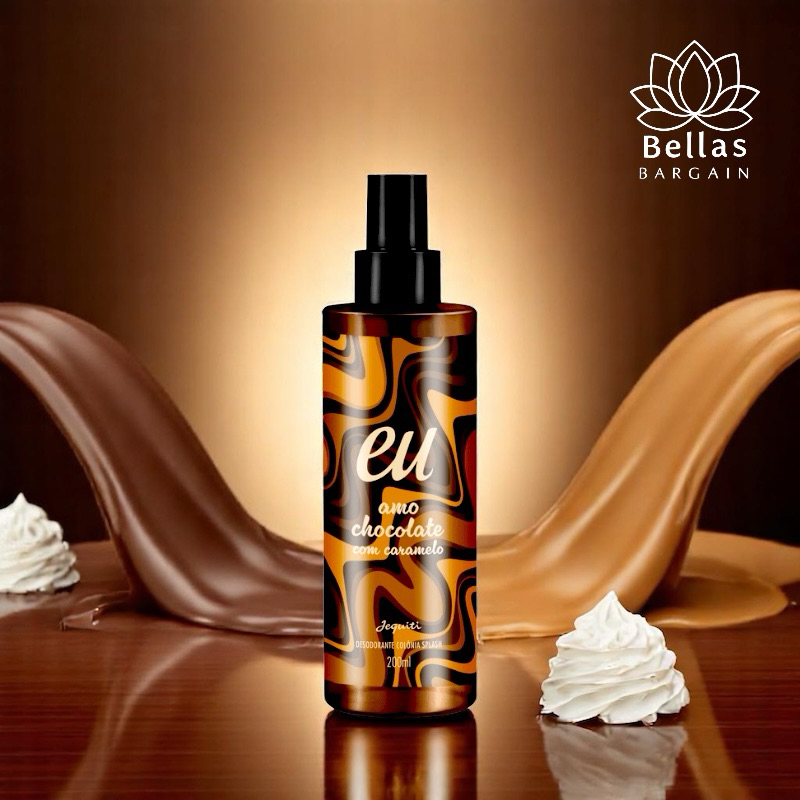 Desodorante Colônia Splash Eu Amo Chocolate Caramelo, 200 ml - Jequiti ...