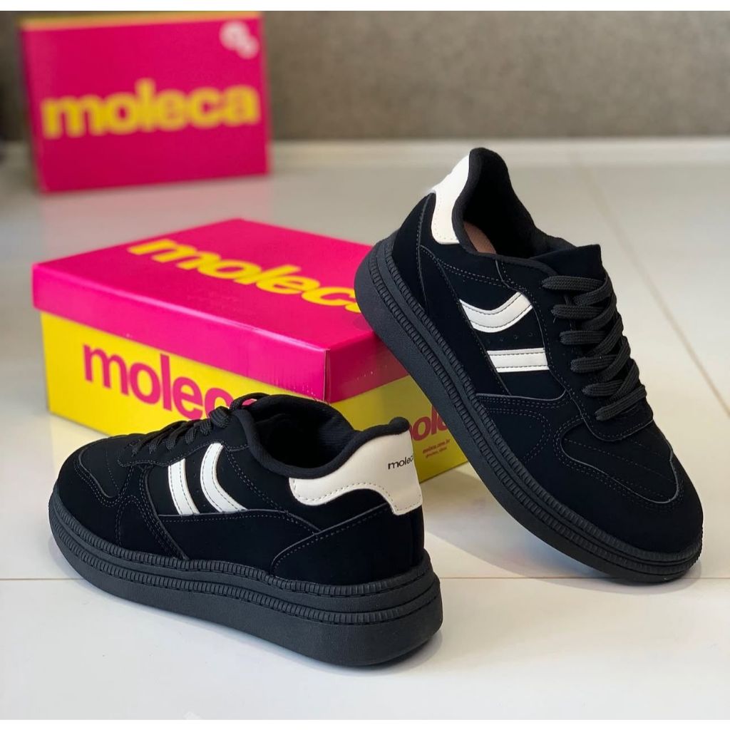 Tênis Feminino MOLECA Nobuck Tunisia 5816.101 | Shopee Brasil