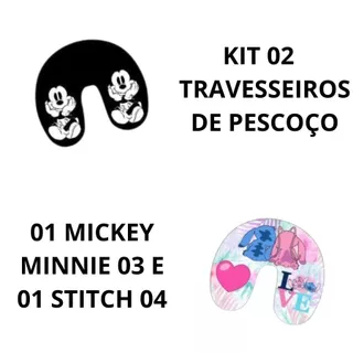 Kit 2 Travesseiros Luxos Protetor E Descanso Para Pescoço Viagens Leitura Lindo Várias Cores Sortida em Oferta na Shopee