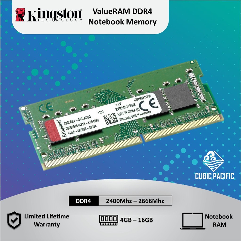 Memória RAM DDR4 8GB 2400MHz para Notebook