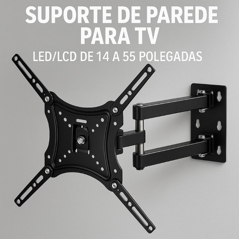 Suporte de Parede para TV LED/LCD de 14 a 55 Polegadas | Shopee Brasil