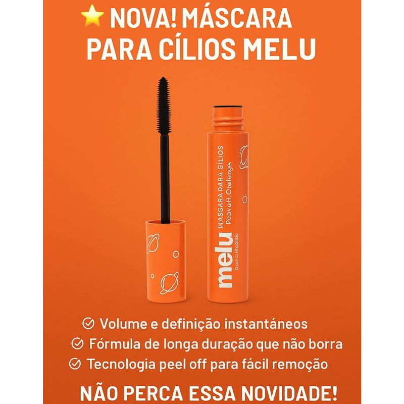 Mascara De Cilios Melu Ruby Rose Rimel Peel Off Alta Fixação | Shopee ...