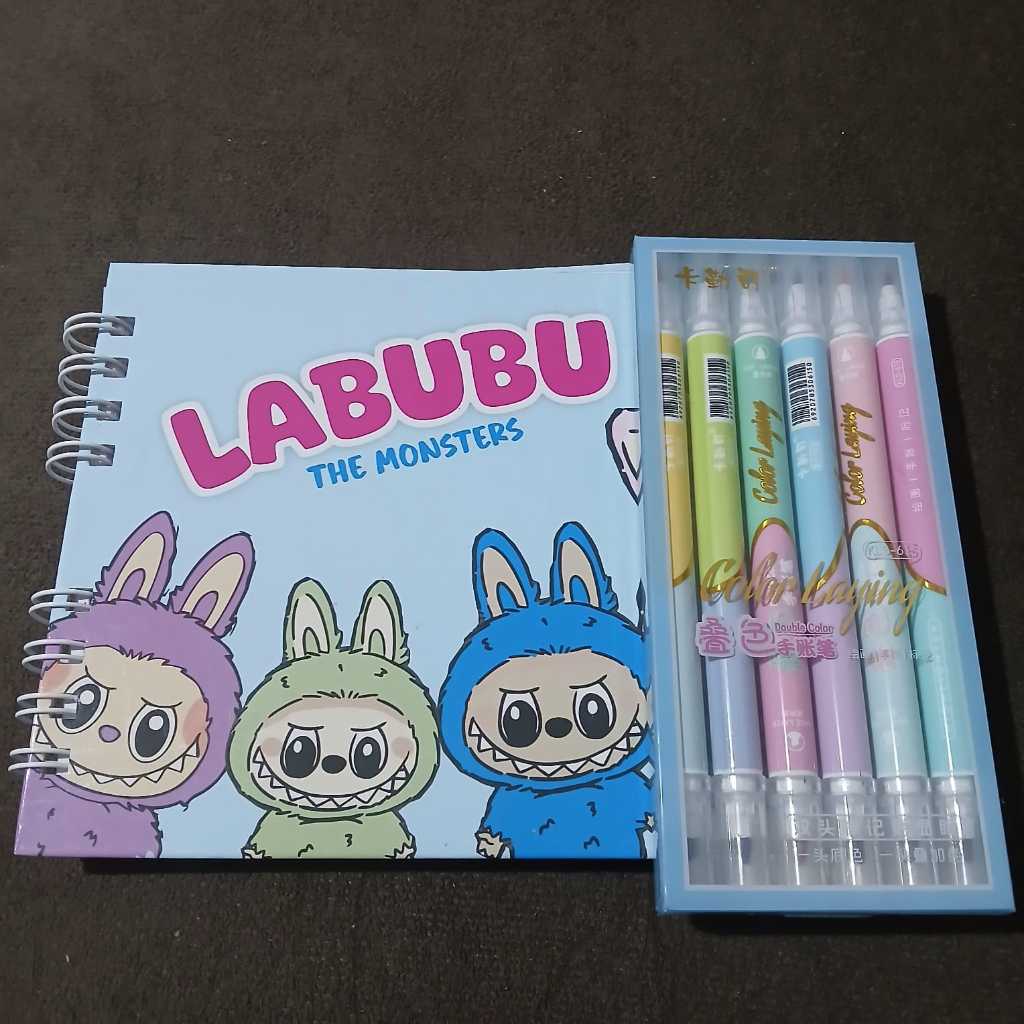 Livro de Colorir Labubu Bobbie Goods - Capa Dura - 50 Folhas - 180 ...