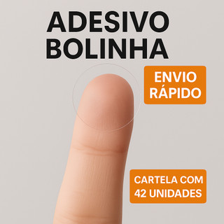 Adesivo Etiqueta Transparente - Bolinha para Convites - Casamento - 15 Anos - Lembrancinhas