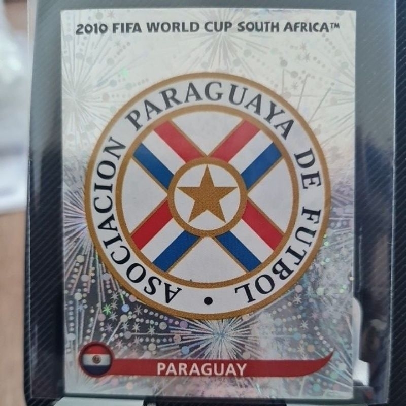 Figurinha 430 do Álbum da Copa 2010 - ESCUDO - PARAGUAI - Panini