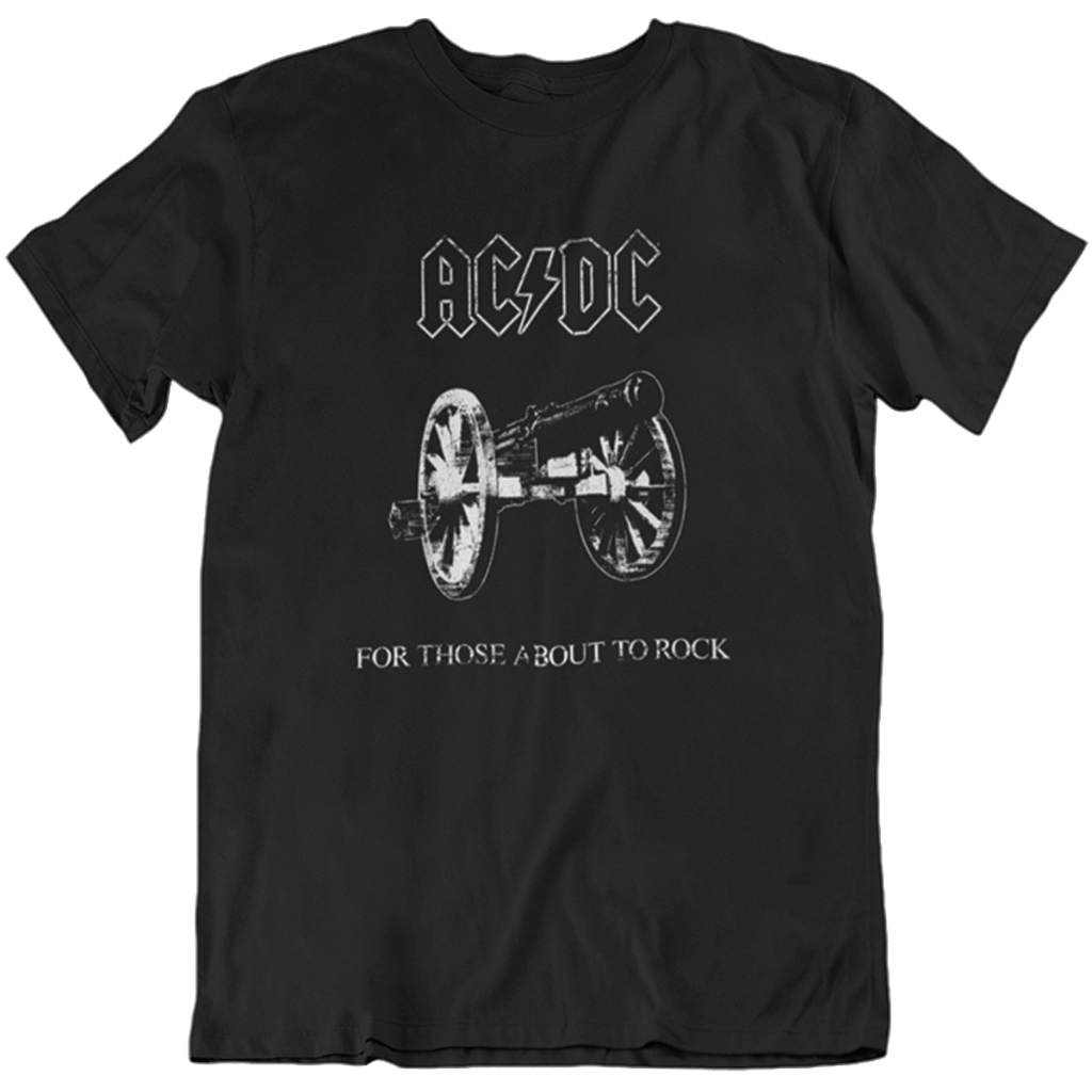 Camiseta AC DC For Those About To Rock Canhão T Shirt Rock