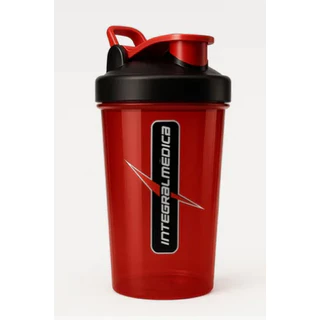 Coqueteleira Academia 600mL Integralmedica Vermelha