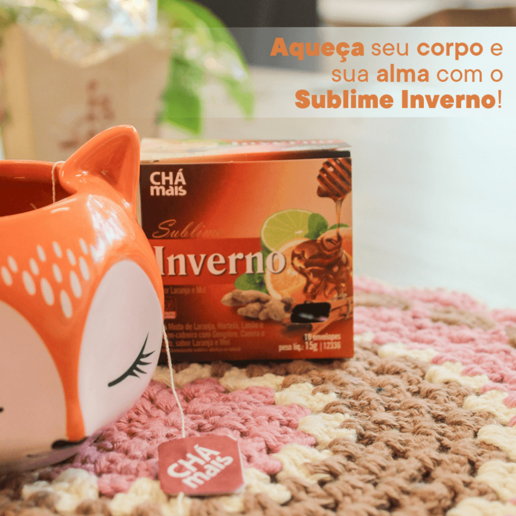 Kit 4 Chás Inverno (Laranja, Hortelã, Limão, Capim-cidreira com