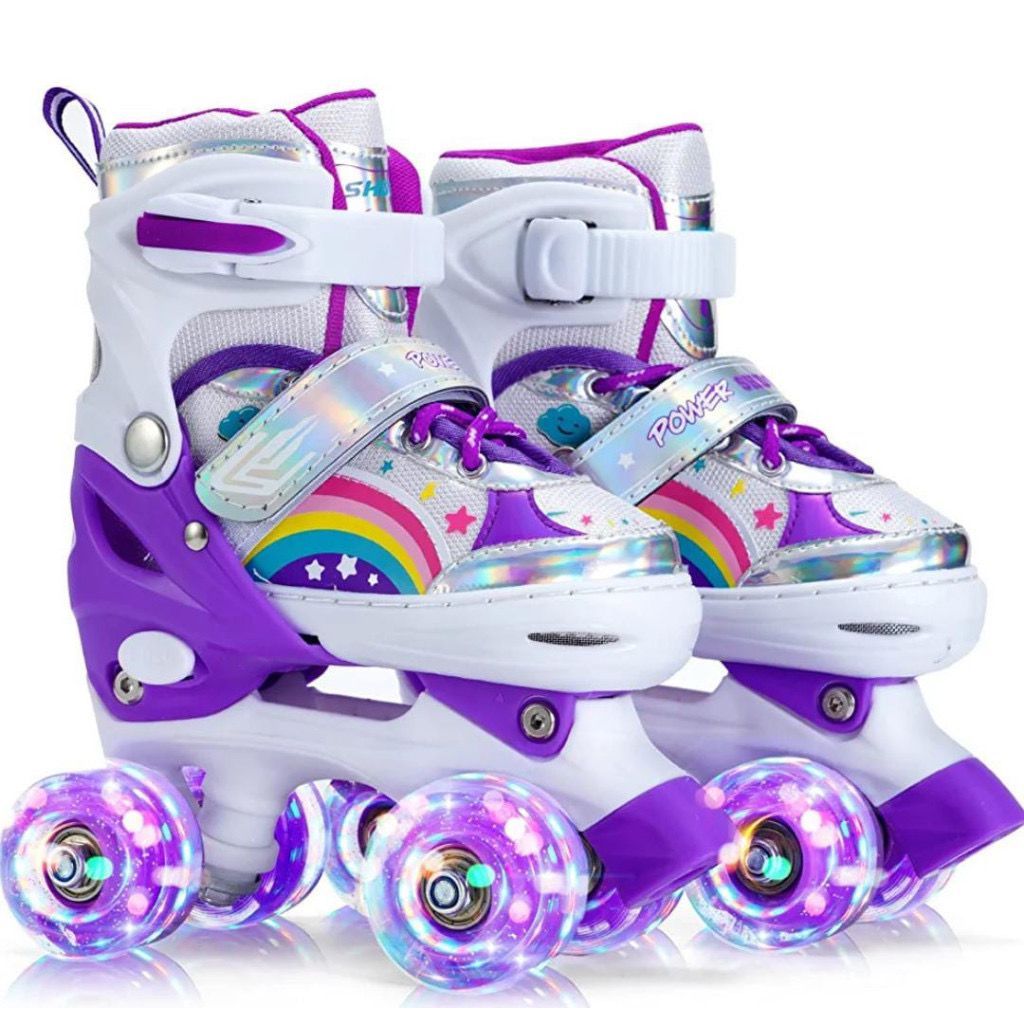 Patins Infantil 4 Rodas Varia cor minina minimo + Luz Promocao 2025 Novo | Shopee Brasil