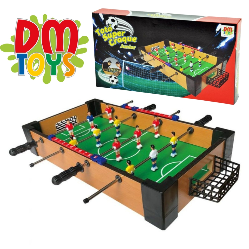 Totó Super Craque Junior Pebolim Mesa de Futebol Portátil Infantil