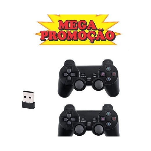 Kit 2 Controles Wireless Para Lite Stick Com Dual 2.4Ghz