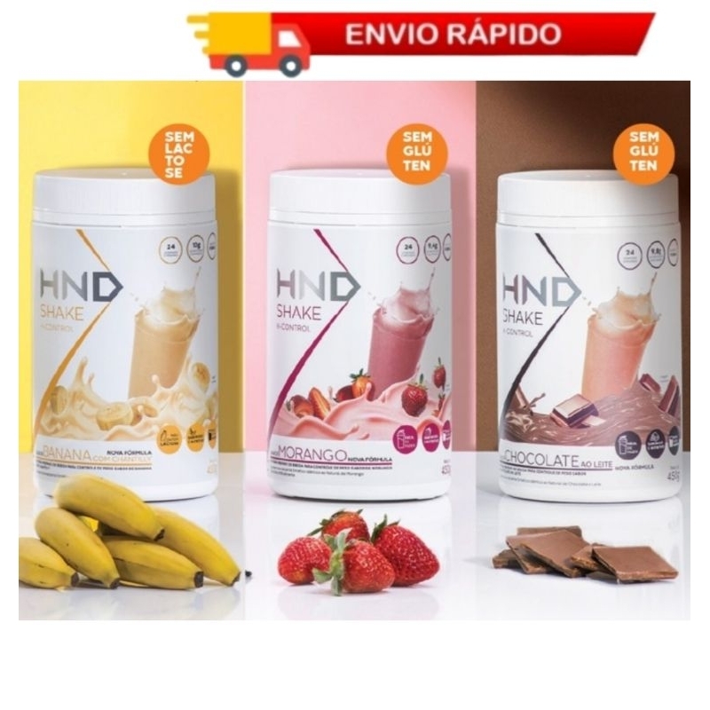 Bebidas Em Pó Shake Hnd Hinode 450g - ESCOLHA O SEU SABOR FAVORITO ...