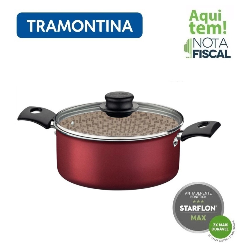 Panela Caçarola Antiaderente Tramontina Turim