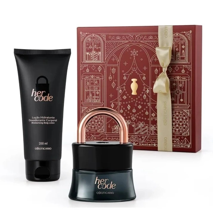 Kit Presente Her Code – Perfume & Hidratante com Fragrância Sofisticada ...