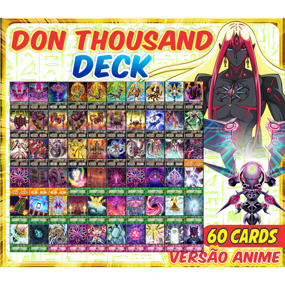 Don Thousand (60 Cards) Deck Anime Zexal | Shopee Brasil