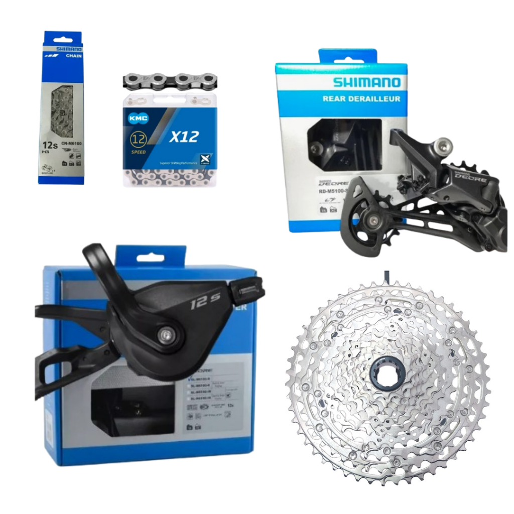 Grupo Shimano Deore 6100 12V cassete 11-50/52 | Shopee Brasil