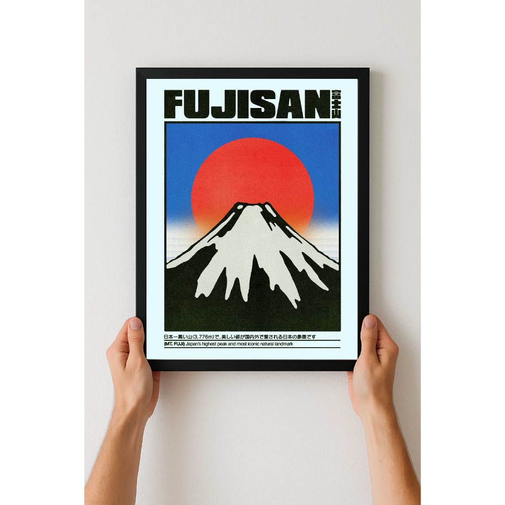 Quadro Japão Retrô Okinawa | Arte Vintage Japonesa | Poster