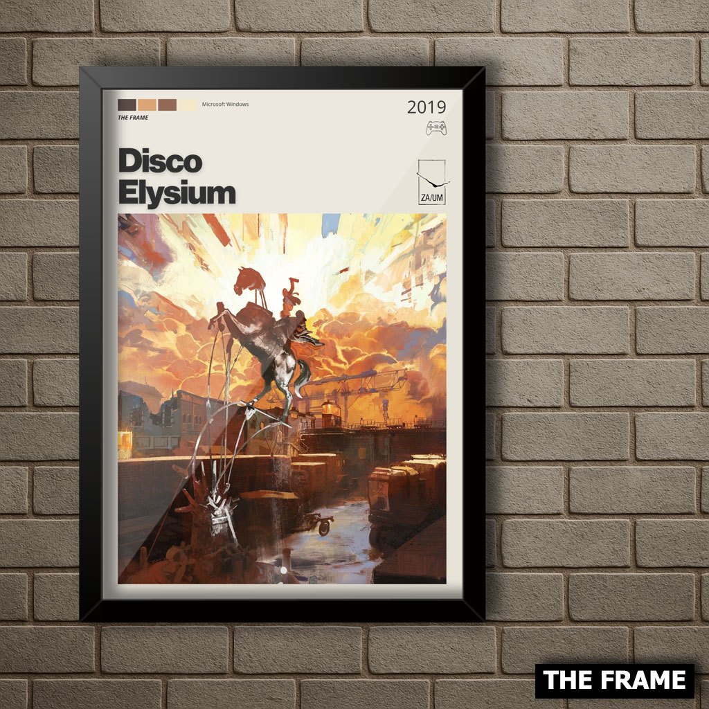 Quadro Decorativo A4/A3 Disco Elysium | Shopee Brasil