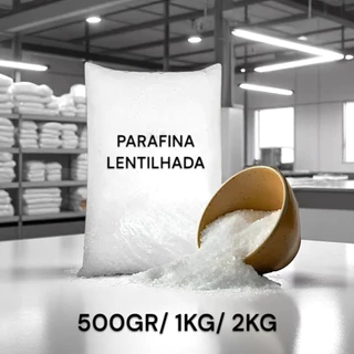 PARAFINA LENTILHADA 500Gr/1Kg/2Kg 100% PURA NACIONAL PARA VELAS E PRODUTOS ARTESANAIS EM GERAL