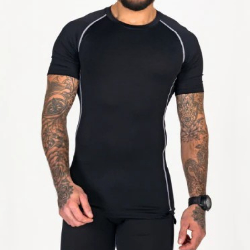 Camisa de Compressão Masculina Para Treino! Boa para academia ajuste ...
