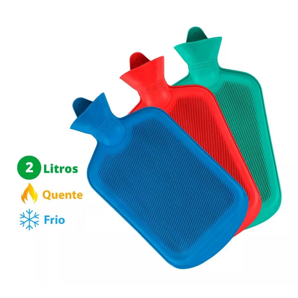 kit 03 Bolsas De Água Quente Térmica Grande Compressa Cólica e Sinusite ...