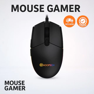 Mouse Gamer RGB LED USB Ergonômico Alta Precisão 3600DPI Ajustável Para Jogos FPS MOBA PC e Notebook