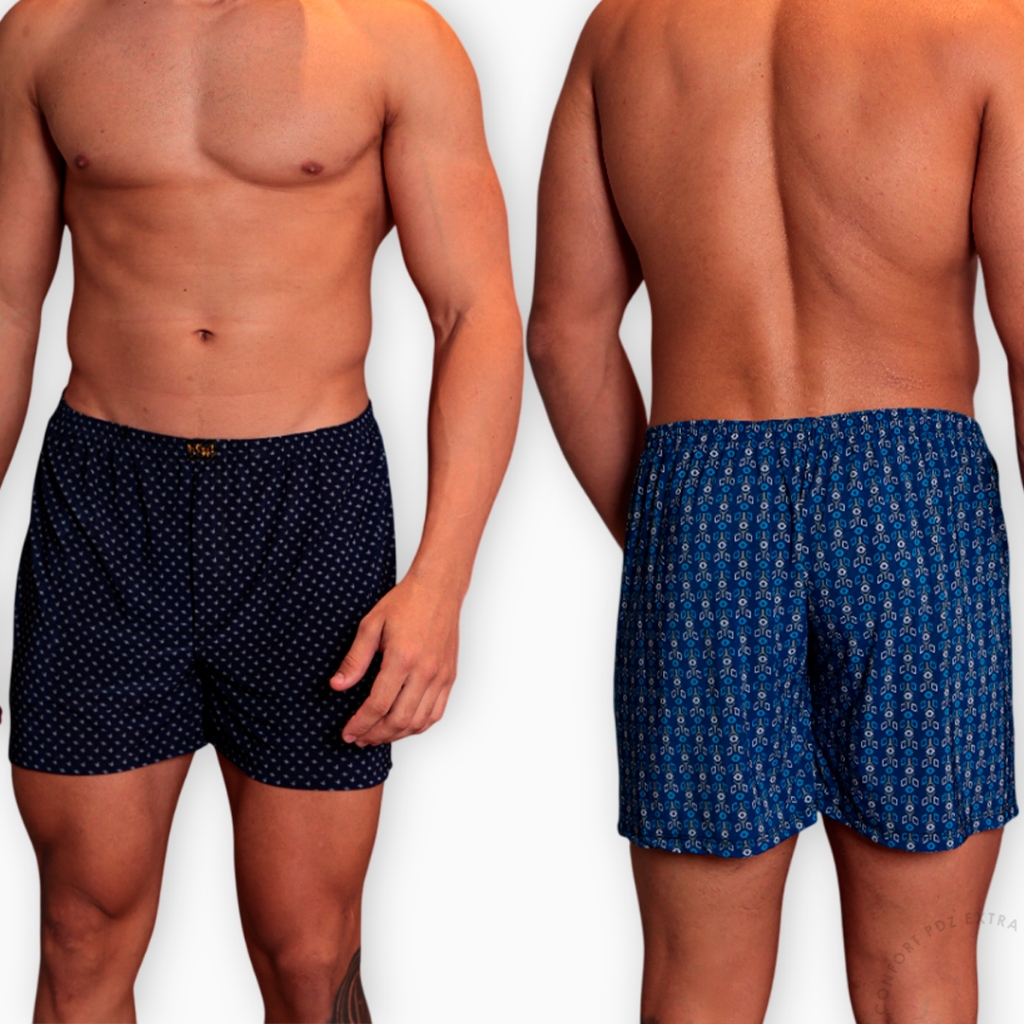 Kit 2 3 ou 5 Samba Canção Masculino Short de Dormir Confortável Liganete Pijama em Oferta na Shopee