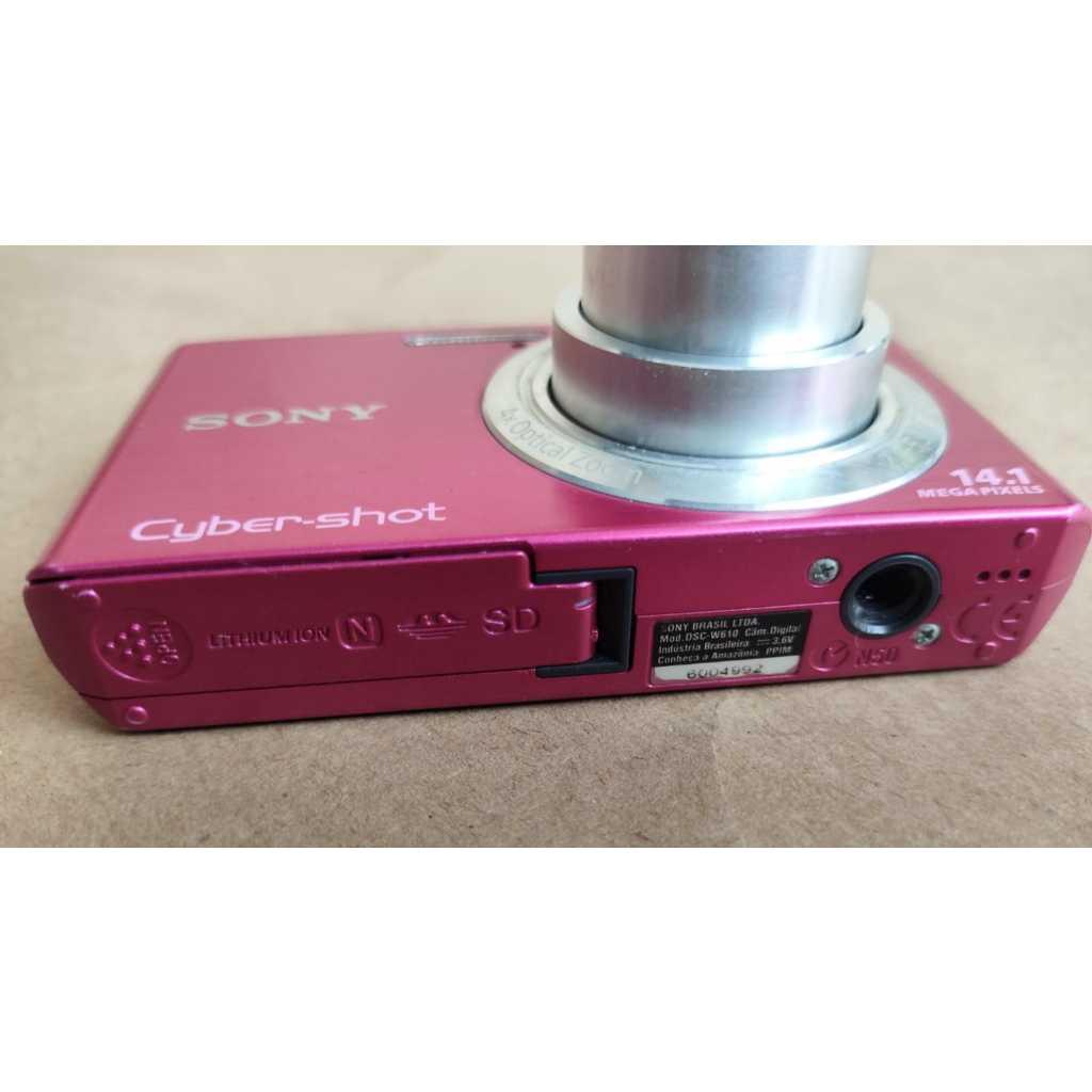 Câmera digital Sony Cyber-shot Dsc-w610 14.1mp 4X - Rosa | Shopee
