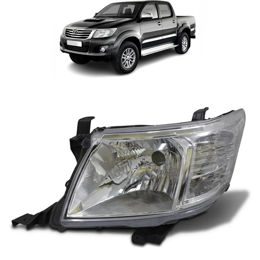 Farol Toyota Hilux 2011 2012 2013 2014 Cromado Lado Direito | Shopee Brasil