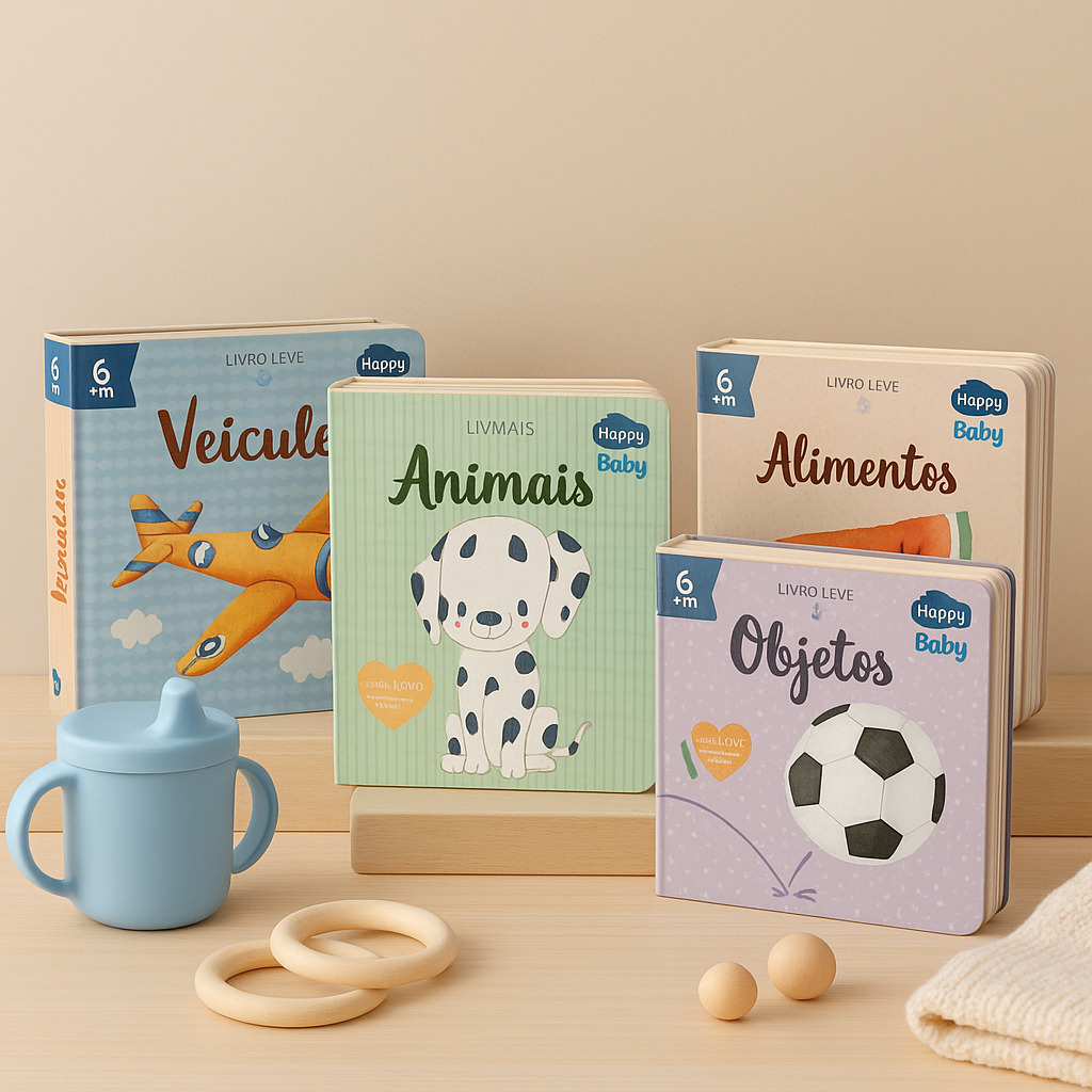 Coleção Happy Baby: Inícios Brilhantes (4 Livros Temáticos para Bebês ...