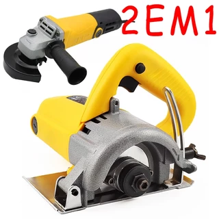 Kit Profissional de Serra para Mármore e Esmerilhadeira 900W 12.000 RPM com Mala Portátil