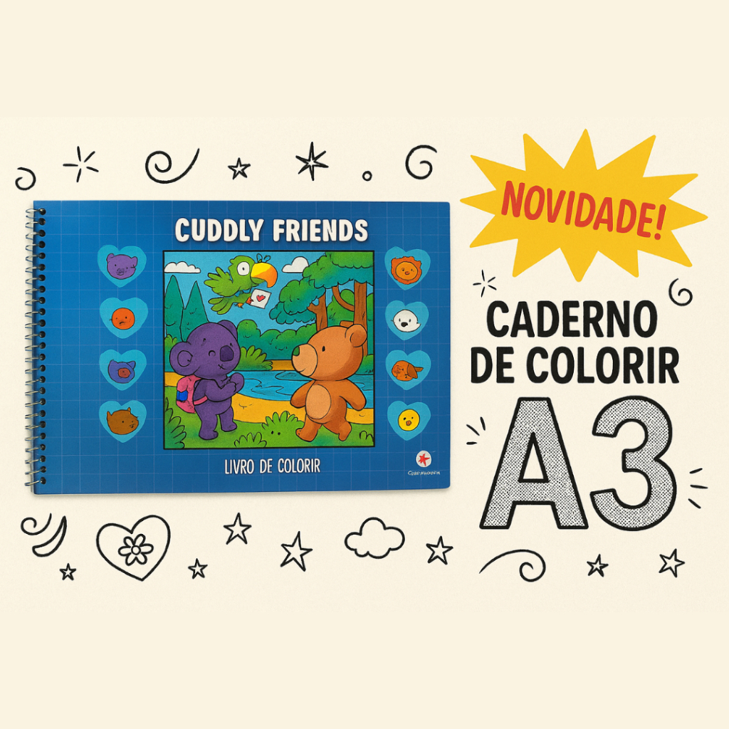 Livro De Colorir A3 Bob Good Caderno Para Desenhar Livro Iivrao Grande ...