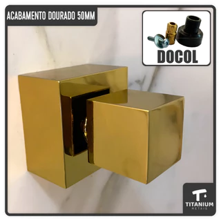 Acabamento De Registro Dourado Gold Docol Metal 50mm 1.1/2