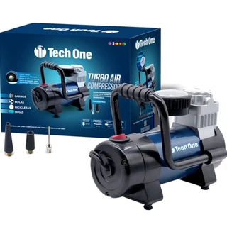 Mini Compressor Para Pneu Bolas Inflaveis Boias Elétrico Portátil com Tomada 12v Tech One Turbo Air em Oferta na Shopee