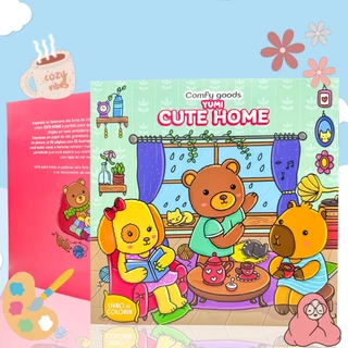 Coleção Livro De Colorir Comfy Goods Desenhos Variados Folha Acetato Papel 180g Edição Premium em Oferta na Shopee