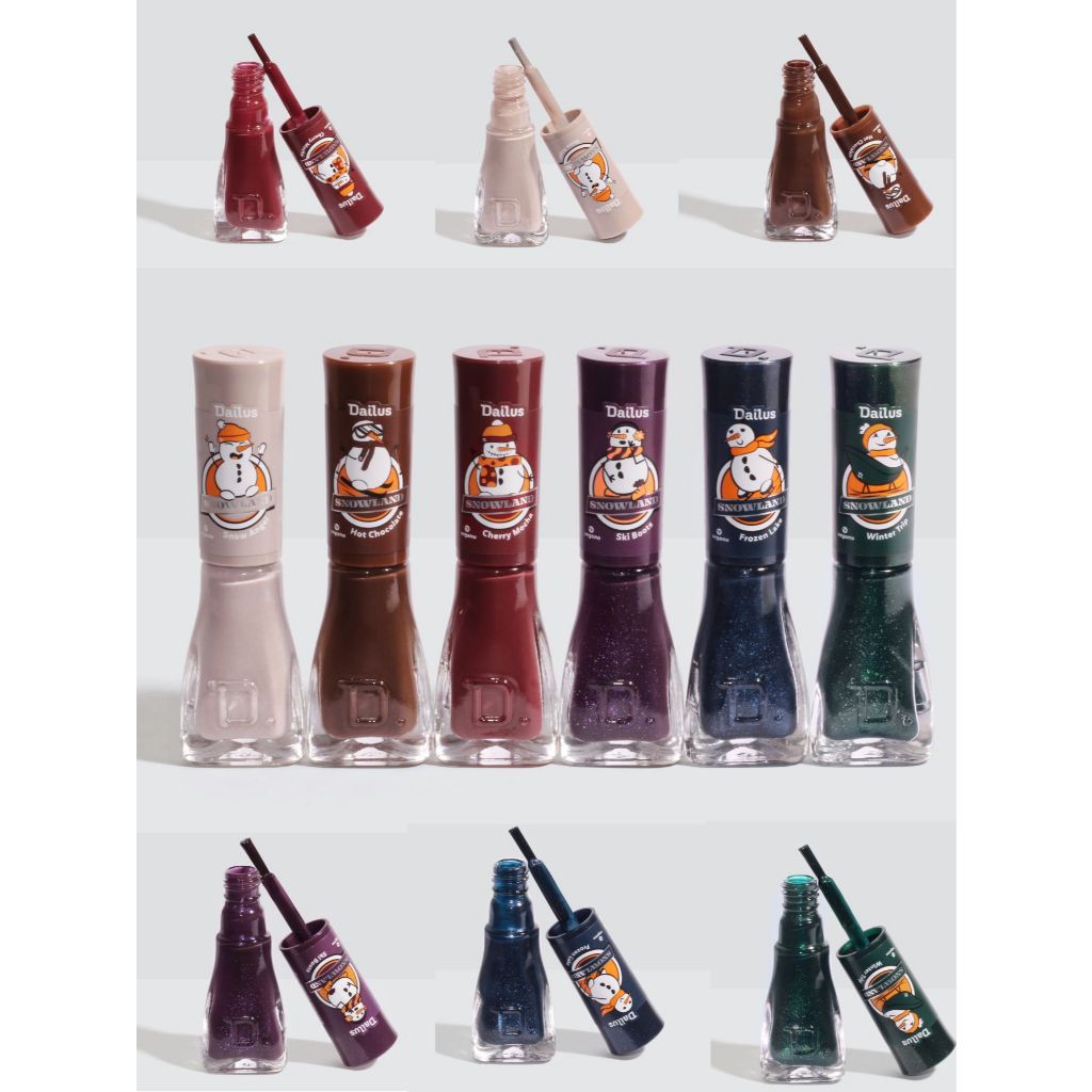 Dailus – Nova coleção de esmalte Snowland - kit com 6 cores - Lançamento