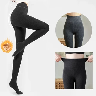 ROMANTIC CROWN Calça Legging Feminina de Algodão Forrada com Pelúcia Inverno Cintura,Preto, Cinzento em Oferta na Shopee