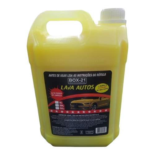 Shampoo Automotivo Lava Autos Concentrado Com Cera Carnaúba 5 Litros -Box 21