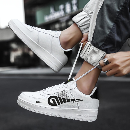 Tênis Masculino Casual Air Sneaker Force Básico Leve Macio Original Direto Da Fábrica