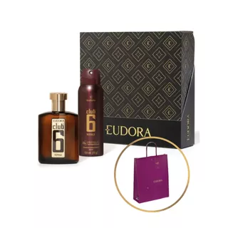 Kit Presente Masculino Club 6 Voyage (2 itens) com Sacola Presenteável Eudora