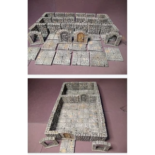 cenário para rpg masmorra pintado